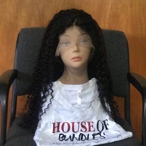 Full Lace Curly Wig, Swiss Lace Human Hair. 22”!